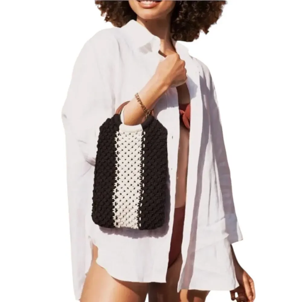New Women’s Curateur x Laude The Label Gabby Boho Macrame Bag